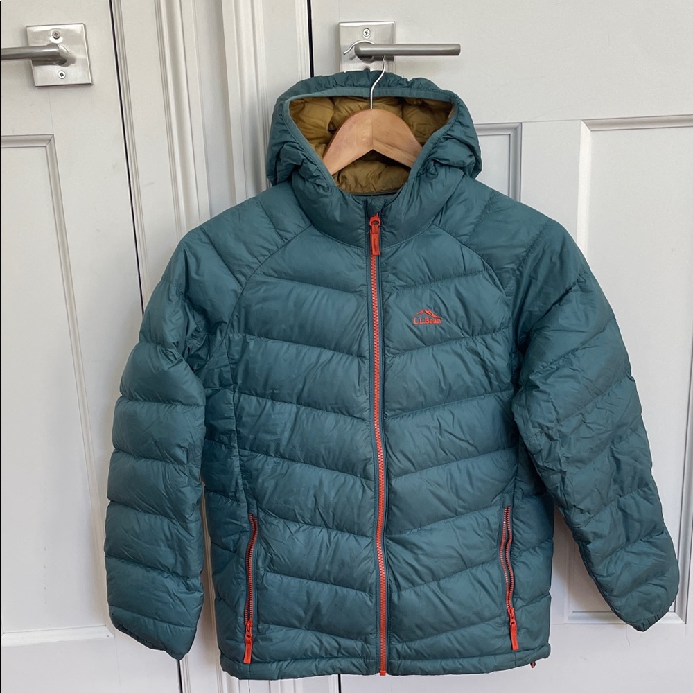 LL Bean Kids Teal Puffer Jacket
